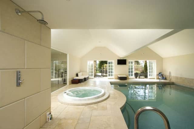 The leisure wing with pool, sauna, jacuzzi and gym