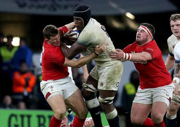 England's Maro Itoje (second left) in action during the NatWest 6 Nations match with Wales at Twickenham