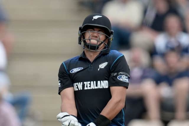 WINNING KNOCK: New Zealand's Ross Taylor. Picture: Anthony Devlin/PA