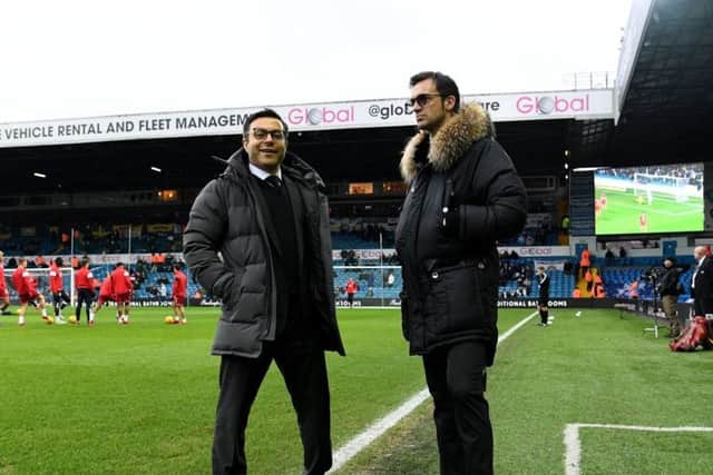 Leeds United chairman Andrea Radrizzani, (left). Picture James Hardisty.