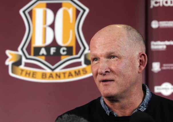New Bradford City manager Simon Grayson: Would have made home bow in charge had match not been postponed.