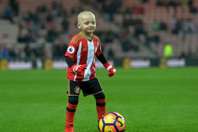 Bradley Lowery often appeared as a mascot for Sunderland AFC.