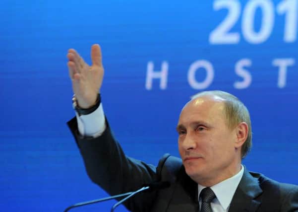 Russia and Vladimir Putin are due to host the World Cup this summer.