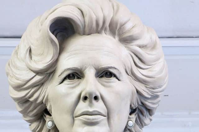 A statue of Margaret Thatcher by sculptor Douglas Jennings. (PA).