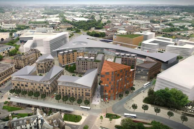 An artist impression  shows the vision for how a transformed Bradford Interchange could support regeneration of the city centre