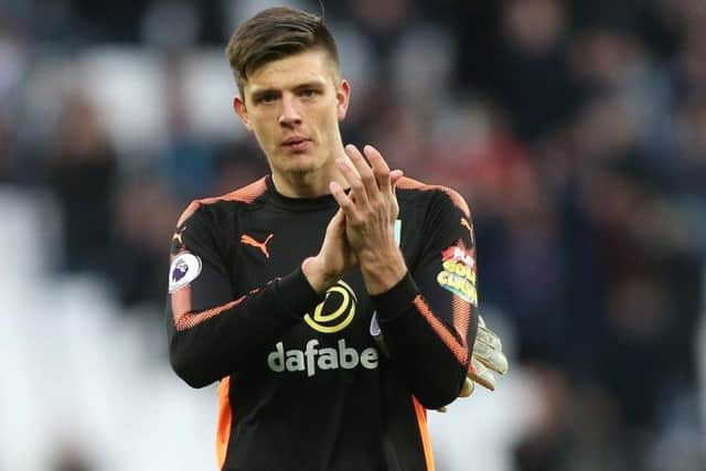 Into the squad: Clarets goalkeeper Nick Pope.