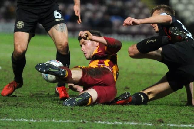Bradford City's Shay McCartan in action against Wigan.(Picture: Tony Johnson)