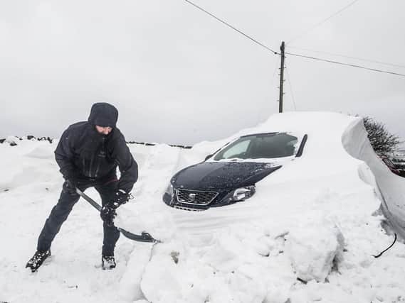 Snow in West Yorkshire when Beast from the East hit the first time