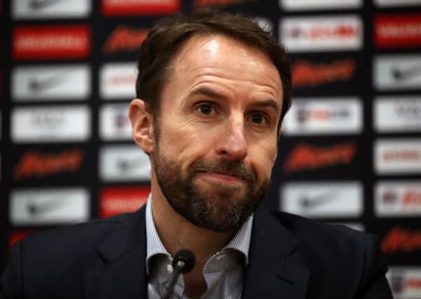 England manager Gareth Southgate during the team announcement at St George's Park on Thursday. Picture: Nick Potts/PA