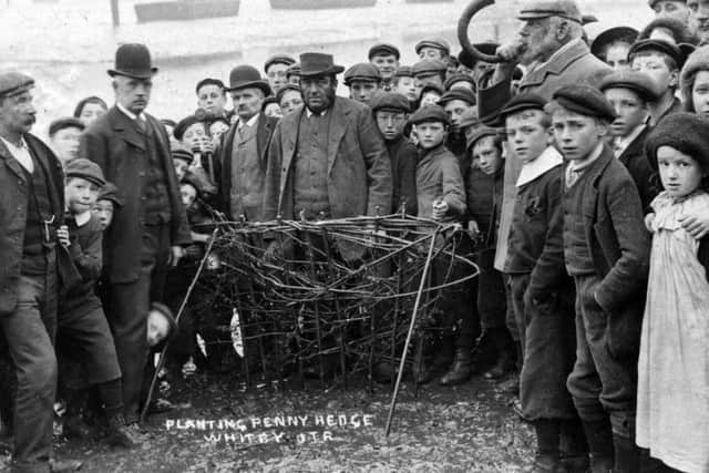 Planting the Penny Hedge, Whitby, 1907