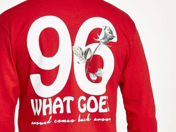 The shirt has been accused of mocking Hillsborough.