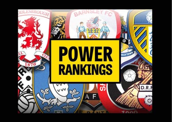 Power Rankings: Middlesbrough have moved top of the Yorkshire rankings.