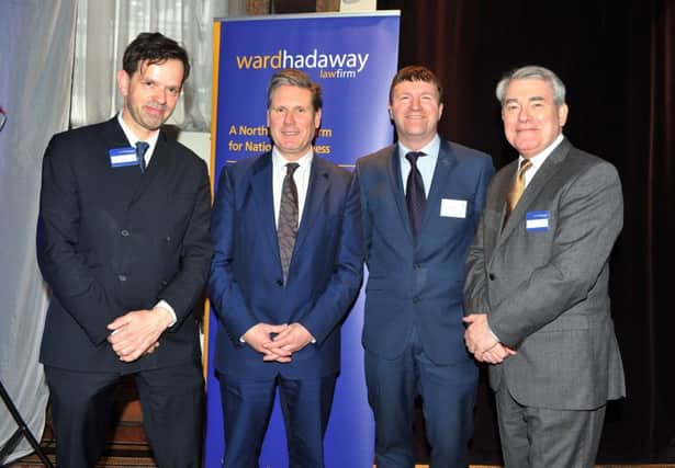 16 March 2018 .......      The Yorkshire Post and Ward Hadaway  Yorkshire Fastest 50 awards 2018 held at Aspire in Leeds presented by John Murray, Keir Starmer, Greg Wright and Philip Jordan of Ward Hadaway. Picture Tony Johnson.