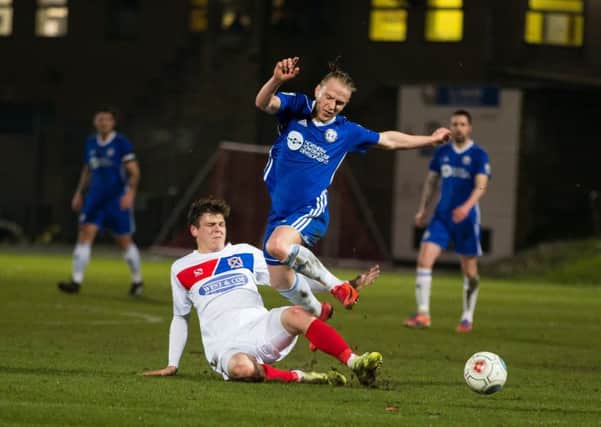 GOOD RUN: Action from FC Halifax Town's win over v Dagenham and Redbridge in midweek. Picture: Bruce Fitzgerald.