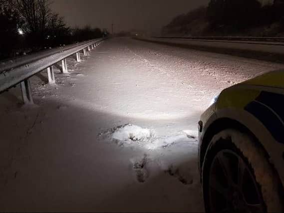 More snow fell across South Yorkshire overnight. Picture - SYP Ops Support