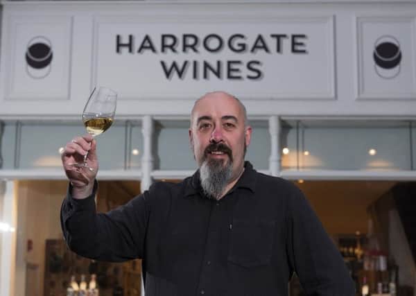 Andy Langshaw, owner of Harrogate Wines. Pic: Daniel Oxtoby