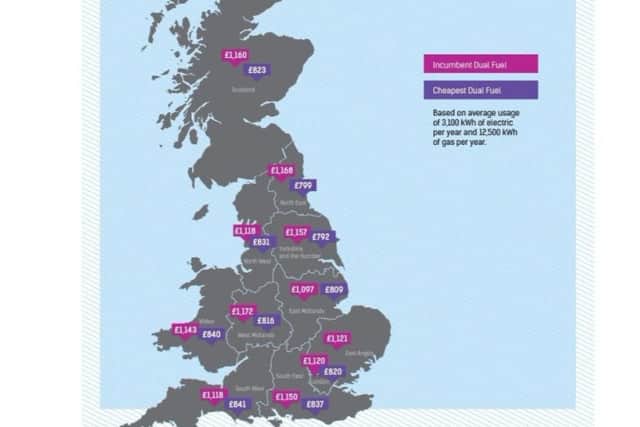 Yorkshire is the fourth most expensive region in the country for energy