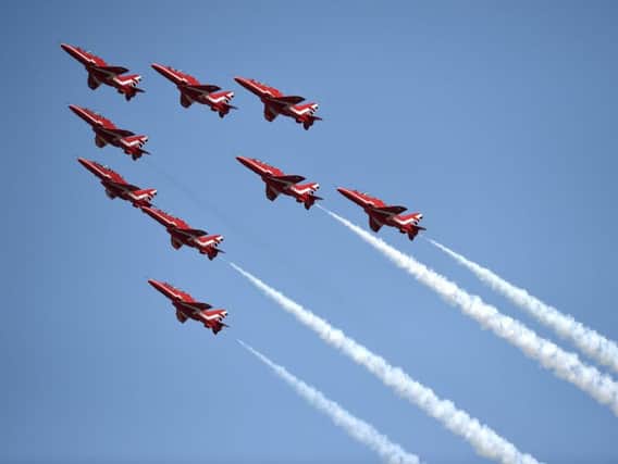 The Red Arrows in formation