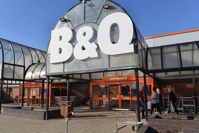 B&Q store. Pic: FRANK REID