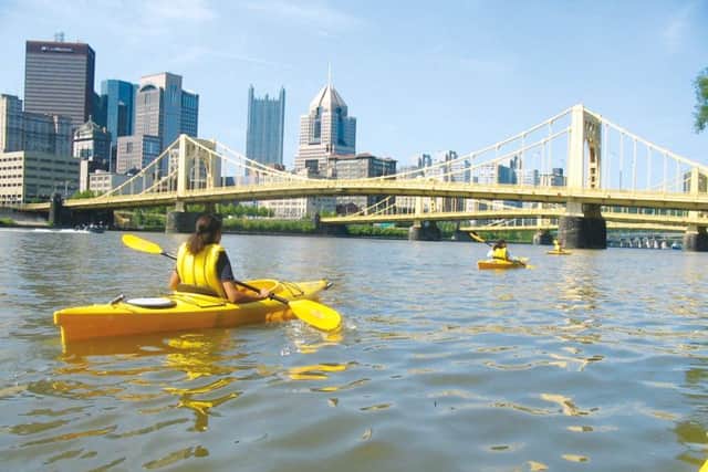 Kayaking in Pittsburgh.