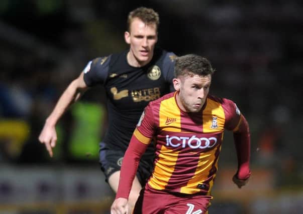 Shay McCartan: Glad he stayed at Bradford. Picture: Tony Johnson.