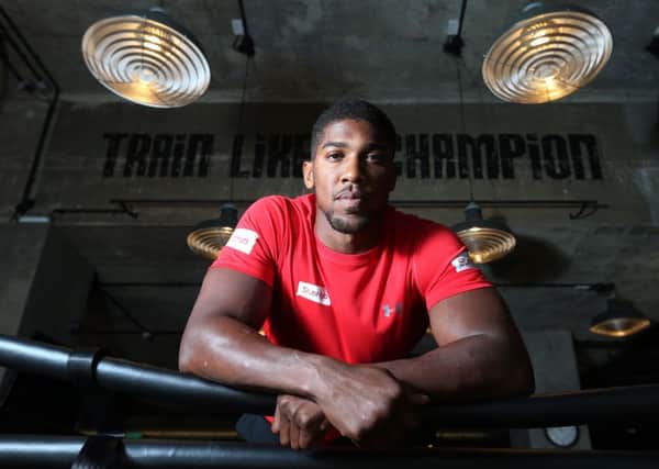 ROLE MODEL: Figureheads such as boxer Anthony Joshua are inspiring young people from a diverse range of backgrounds in London. PIC: PA