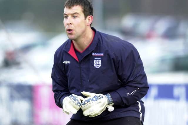 Nigel Martyn: In training for the England v Italy friendly ar Elland Road in 2002, has some timely advice for Gareth Southgate.
