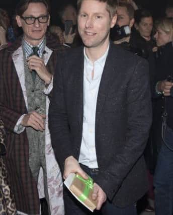 Outgoing creative director Christopher Bailey at the Burberry Autumn/Winter 2018 London Fashion Week show at the Dimco Buildings in west London. Isabel Infantes/PA Wire