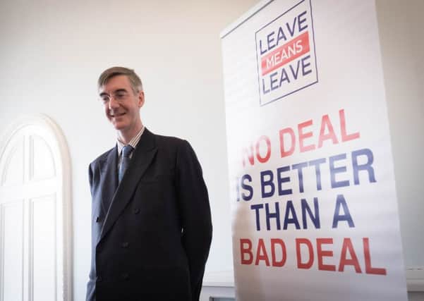 Brexit-supporting Tory MP Jacob Rees-Mogg.