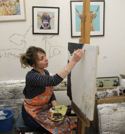 Lauren Terry at her studio in York