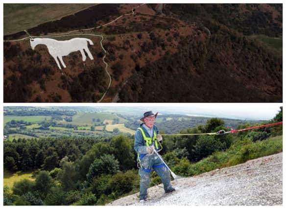 End of an era: Could health and safety fears put an end to the traditional work on Kilburn's white horse?