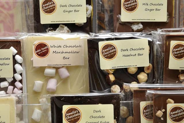 Visitors can enjoy a great variety of chocolate flavours at Amelia's Chocolate in Scarborough