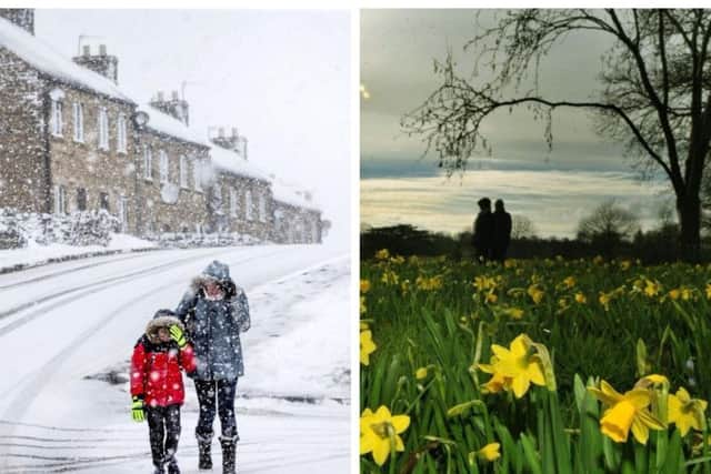 The Easter weekend looks set to be one of wind, rain, sleet and snow across Yorkshire.