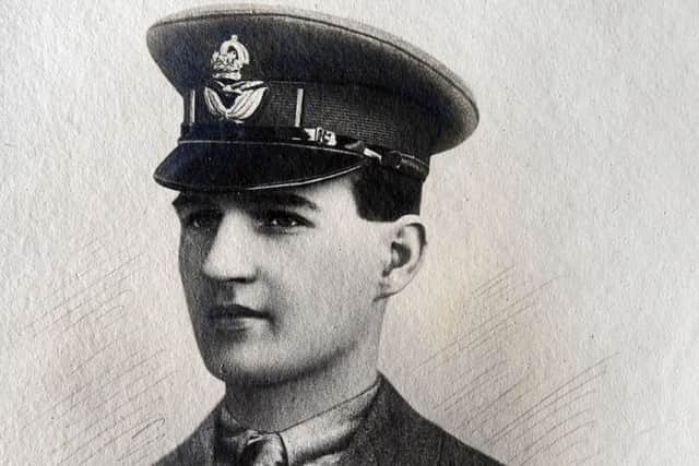 Fred Caton in his uniform.