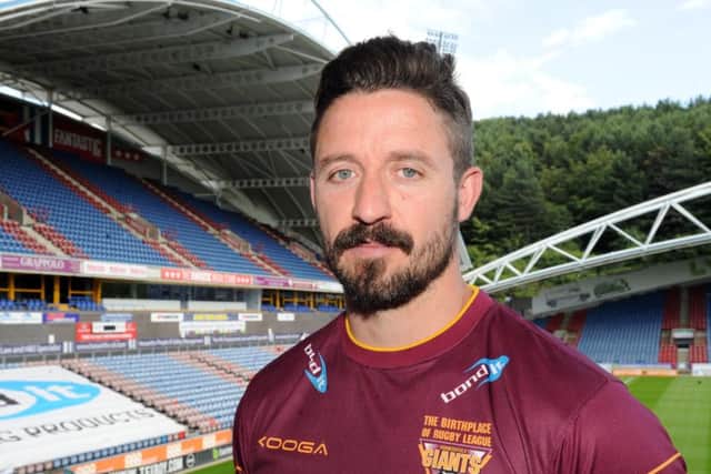 Top job: Chris Thorman has gone from player to assistant to now being in charge, temporarily, of Huddersfield Giants.