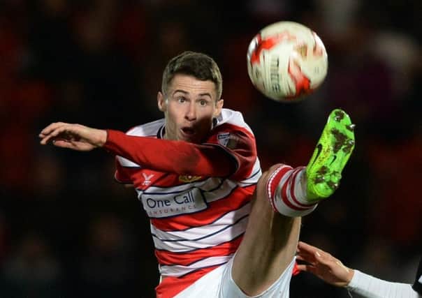 Tommy Rowe scored both Doncaster Rovers' goals as they won at Blackpool (Picture: Bruce Rollinson).