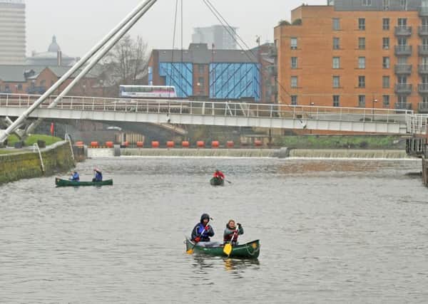 Who should take the credit for improved water quality on rivers like the Aire in Leeds?