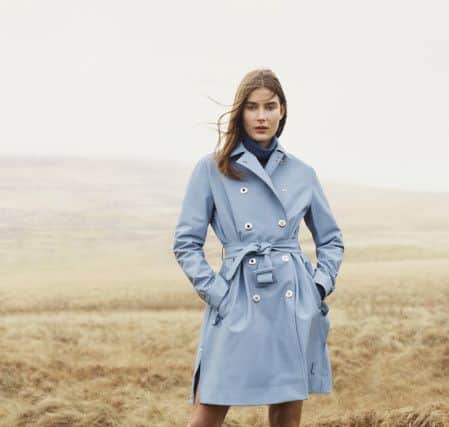 Perforated trench coat, Â£395, Refined collection at Hunterboots.com.