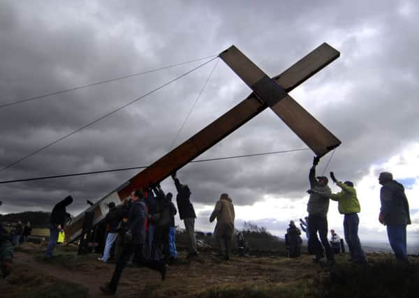 2009: The Easter Cross on Otley Chevin. PIC: Gerard Binks