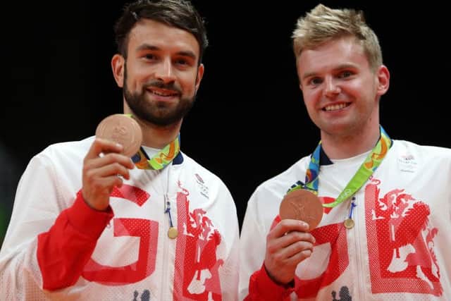 Great Britain's Marcus Ellis and Chris Langridge (left) look to add to their Olympic bronze on the Gold Coast of Australia.
