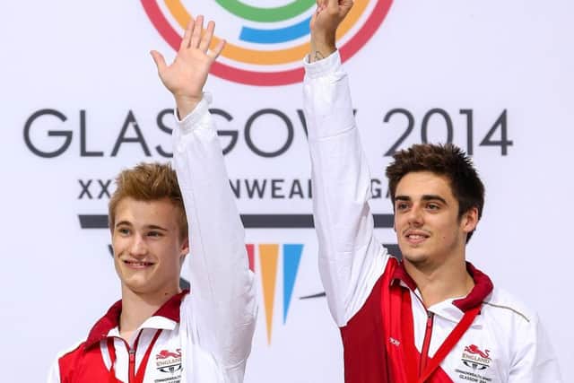 England's Chris Mears and Jack Laugher win Gold in the Men's 3m Synchro Final. (Picture: SWPix.com)
