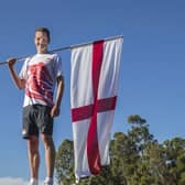 Proud: Alistair Brownlee is the flag-bearer for Team England.