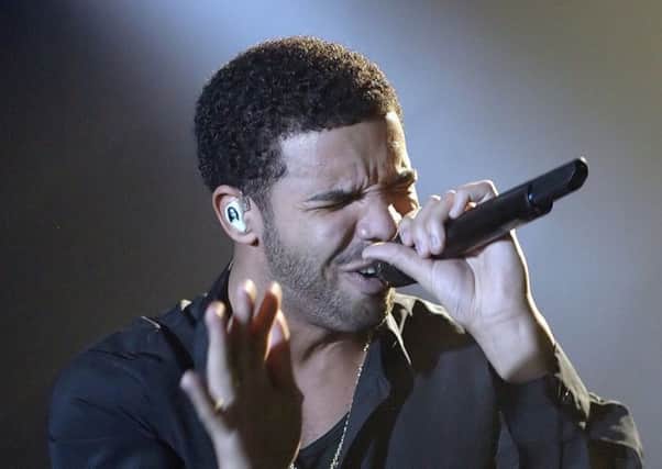 Drake performing at Sheffield Arena.