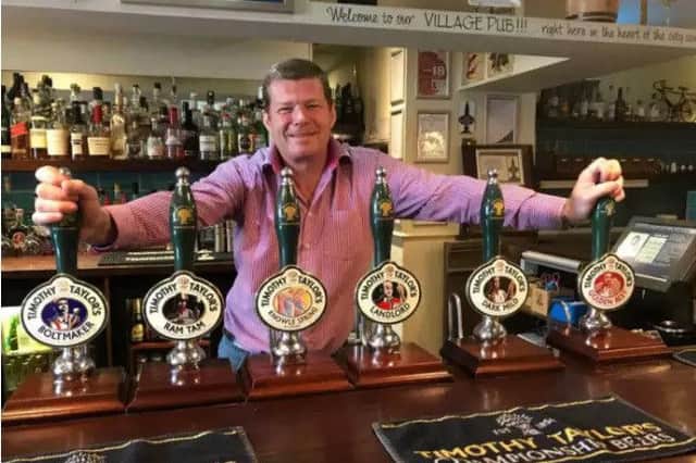 TIMOTHY TAYLOR'S: All six pumps are from the Keighley brewery.
