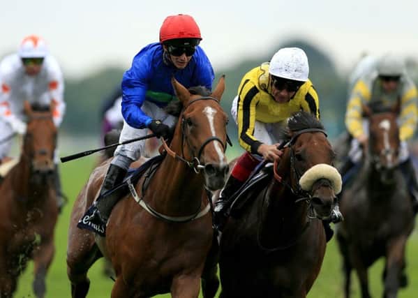 Wells Farhh Go, left, has been handed an entry for the Epsom Derby.
