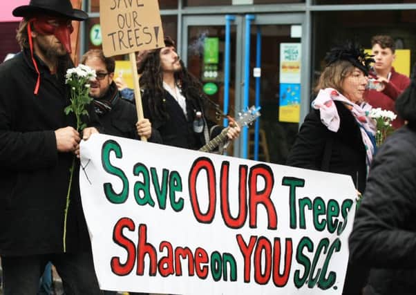 Tree protesters take to the streets of Sheffield in a controversy which could revitalise civic engagement.