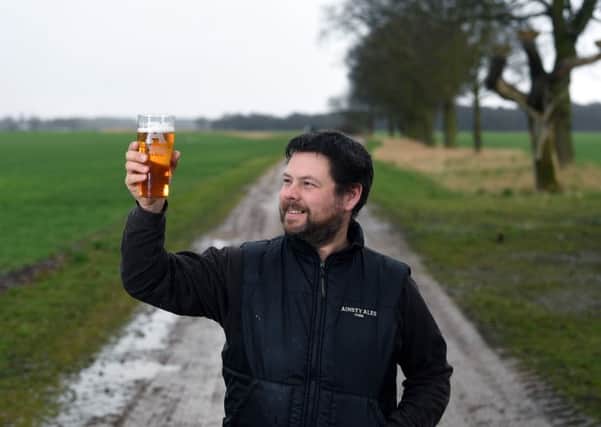 Andy Herrington at Ainsty Ales, which is based in farm buildings at Acaster Malbis near York.