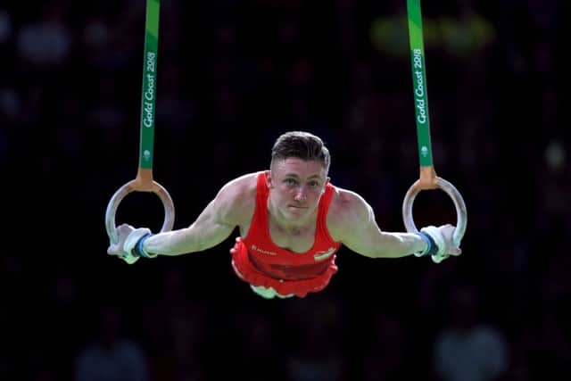Leeds's Nile Wilson competes in the rings during the men's men's gymnastics team event final at the Coomera Indoor Sports Centre Picture: Mike Egerton/PA.