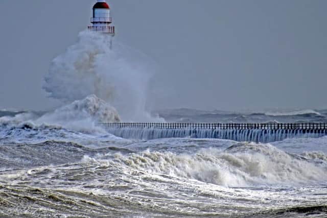 Extreme weather in Yorkshire has caused sea storms in the past