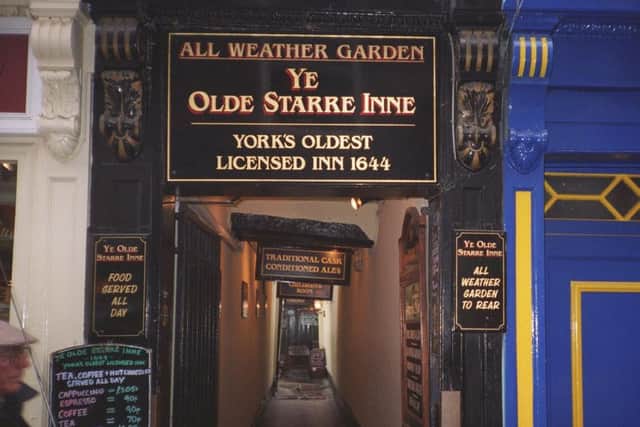 The Ye Olde Starre Inn is the oldest licensed inn in the city of York